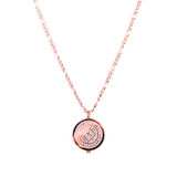 Boho Lip Balm Necklace in Rose Gold