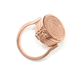 Boho Lip Balm Ring in Rose Gold