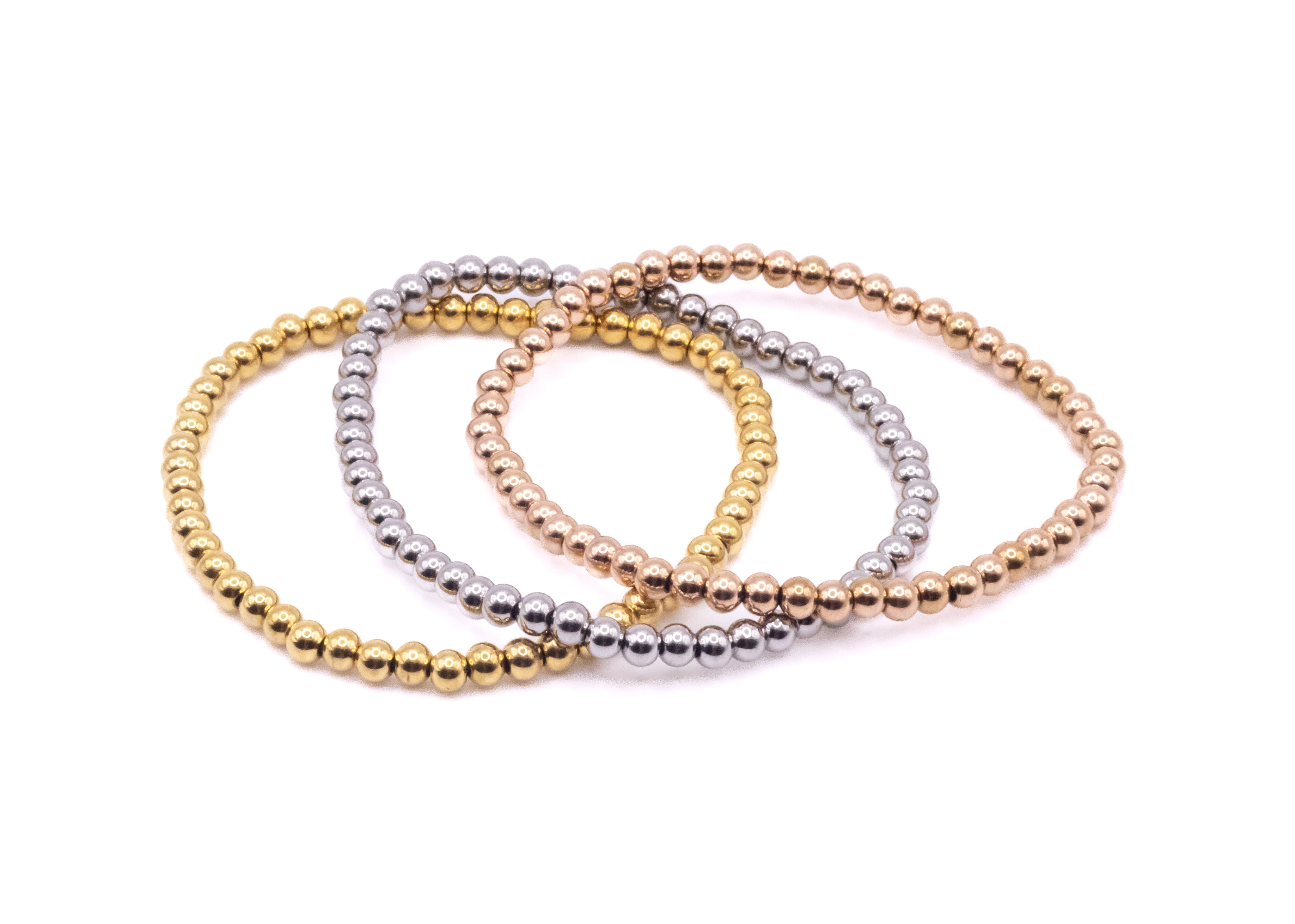 Stackable Bracelet in White Gold - getbalmy