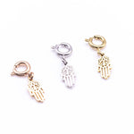 Hamsa Hand Charm in Rose Gold - getbalmy