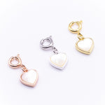 Pearl Heart Charm in 14K Gold - getbalmy