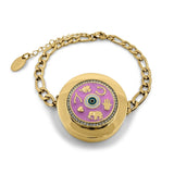 Lucky Charm Pendant Lip Balm Bracelet (Pink)