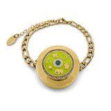 Lucky Charm Pendant Lip Balm Bracelet (Yellow)