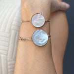 Mini Mother of Pearl Lip Balm Bracelet in 14K Gold - getbalmy