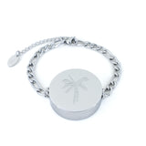 Palm Tree Bracelet Bundle in White Gold