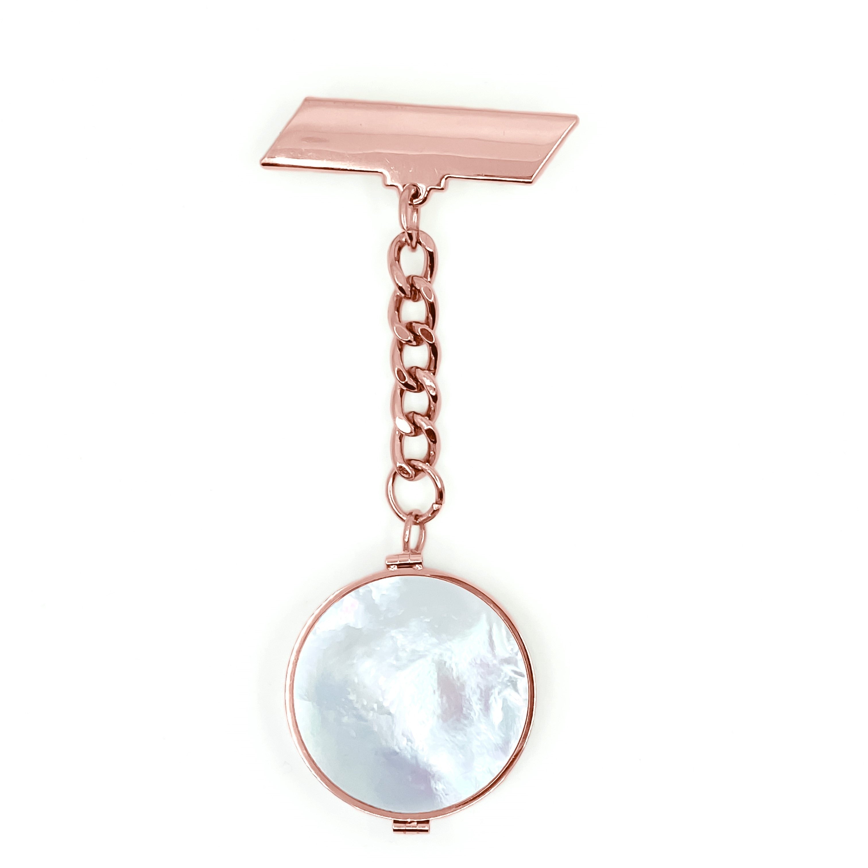 Mother of Pearl Lip Balm Fob in Rose Gold - getbalmy