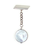 Mother of Pearl Lip Balm Fob in White Gold - getbalmy