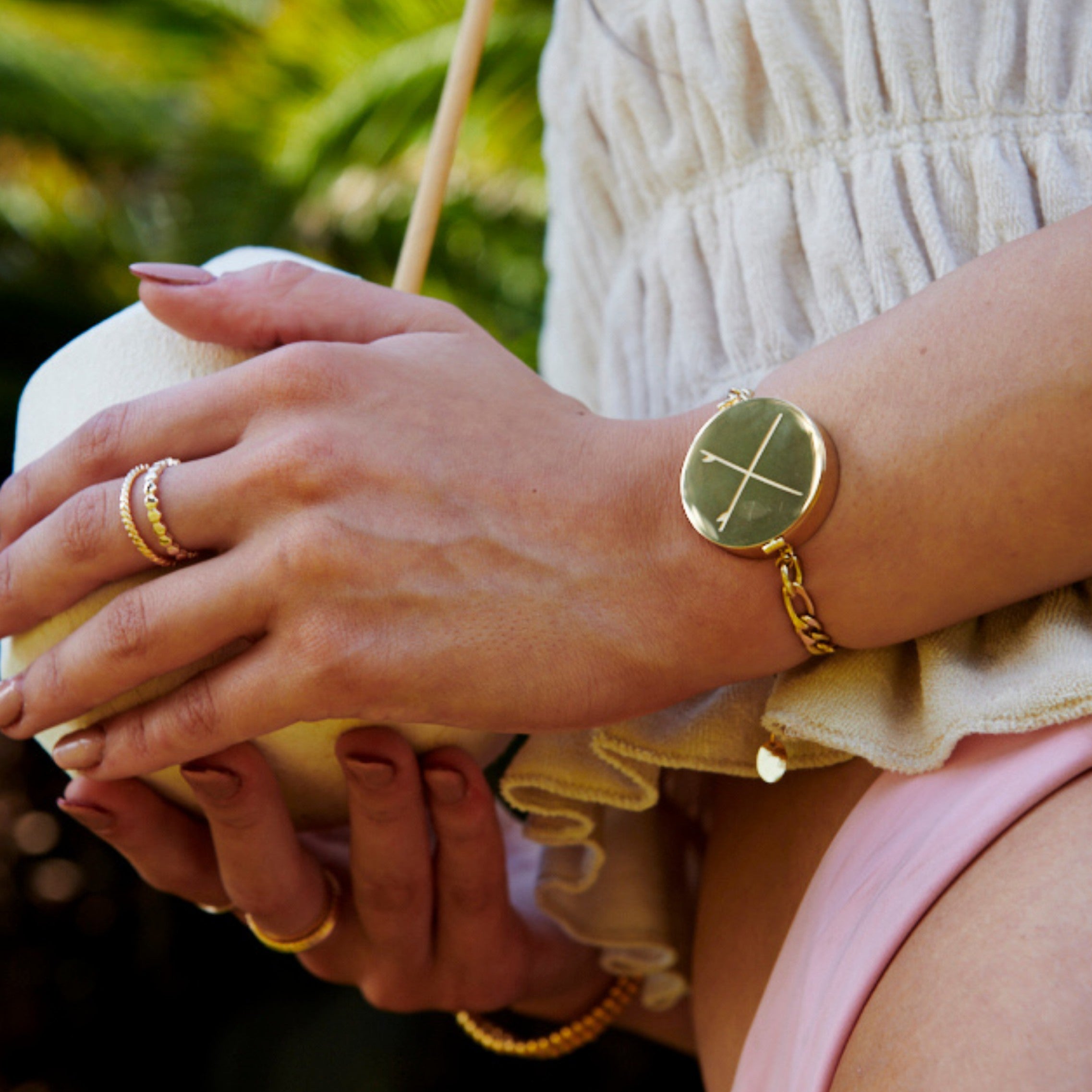 Surf Lip Balm Bracelet in 14K Gold - getbalmy