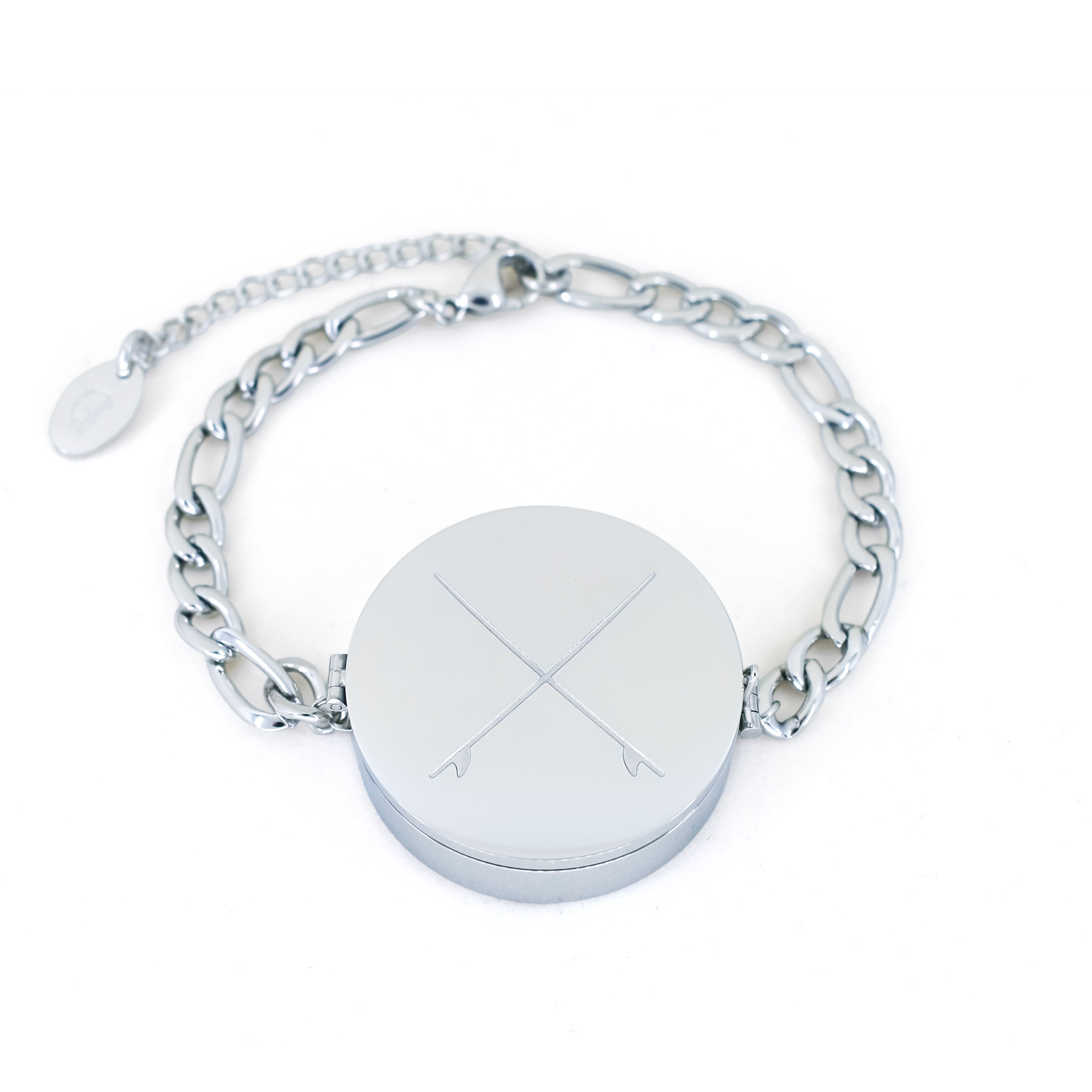 Surf Lip Balm Bracelet in White Gold - getbalmy