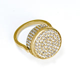 Bling Lip Balm Ring in 14K Gold