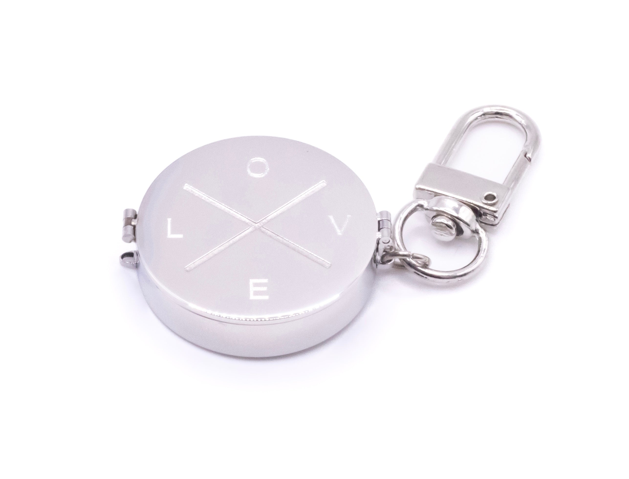 Love Lip Balm Key Ring in White Gold - getbalmy