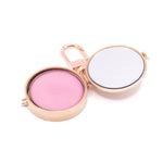 Mother of Pearl Lip Balm Key Ring in Rose Gold - getbalmy