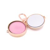 Palm Lip Balm Key Ring in Rose Gold